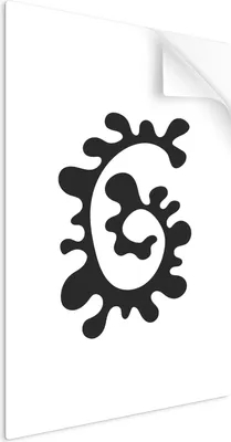 Produktbild von SpaceRebels Bilder Wandsticker 40x60 - Wanddeko Abstrakt Schwarz Weiß - Selbstklebende Wandtattoo Wandsticker - Modernes Bild auf PVC-Folie - Wandbild Wohnzimmer - Klebbar oder rahmbar