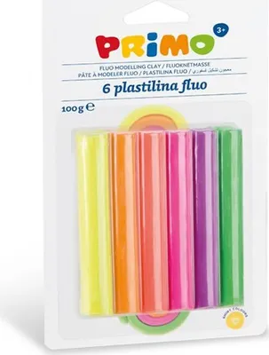 Immagine prodotto di PRIMO plastelin FLUO 6 x 17 g