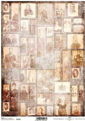 Produktbild von ITD Reispapier Decoupage Bastelpapier Softpapier Serviettentechnik, alte Fotos R1693