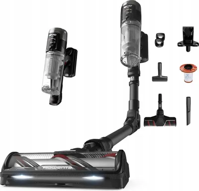 Zdjęcie produktu dla Rowenta X-Force Flex RH9L55E0, Odkurzacz stojący 2 w 1, Bez worka, Czarny, 0,65 l, Prostokątny, Suchy