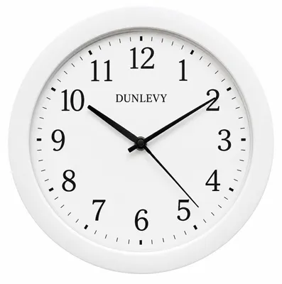 Runde Wanduhr, Retro, 25,5 cm, Kunststoff, weiß, analog