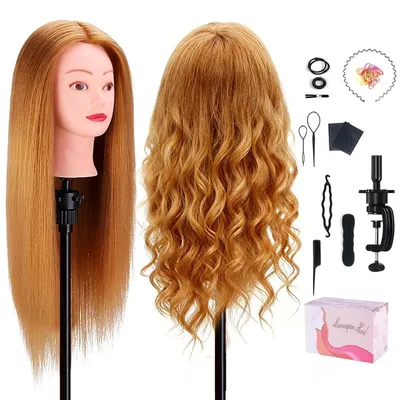 Produktbild von Übungskopf für Friseure mit Echthaar