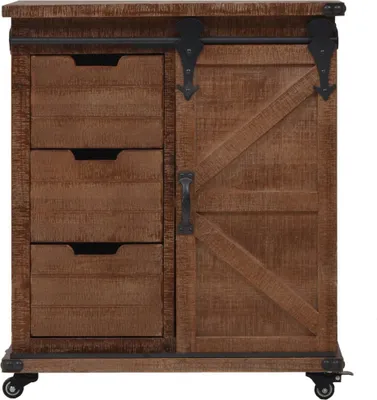 Immagine prodotto di Mobiletto in Legno Massello di Abete 64x33,5x75 cm Marrone