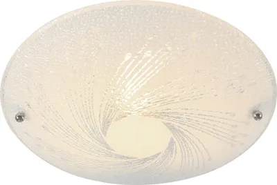A close-up, studio shot of a ceiling light fixture.