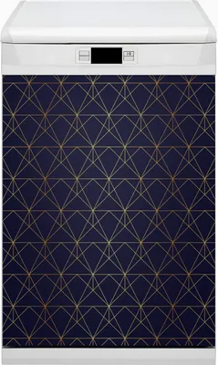 Produktbild von Magnetmatte Geschirrspüle Abwaschbar Küche Magnete  Nachbildung 45x80 cm  - Musterdreiecke