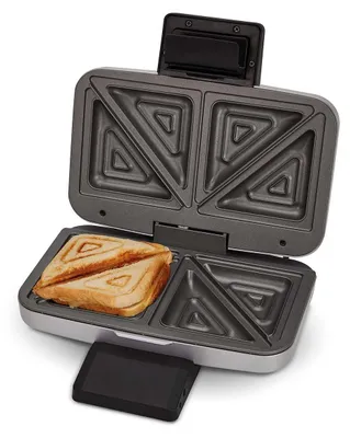 Produktbild von Cloer 6259 Sandwichmaker, für 2 diagonal geteilte Toasts, American Toast & XXL-Füllungen, mit Antihaftbeschichtung, optischer Fertigmeldung &