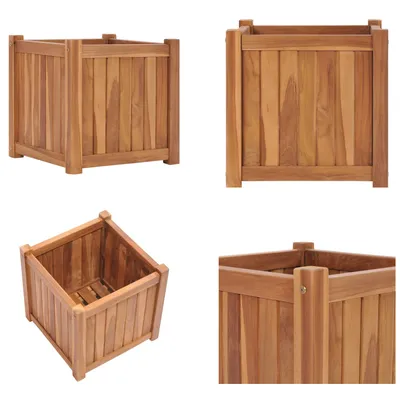 Immagine prodotto di vidaXL Letto rialzato 40x40x40 cm in legno massiccio di teak - Letto rialzato - Letti rialzati - Fioriera in legno - Fioriera