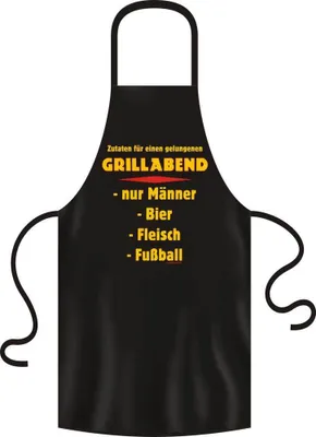 Produktbild von Zutaten für einen Grillabend - Grillschürze - Schürze