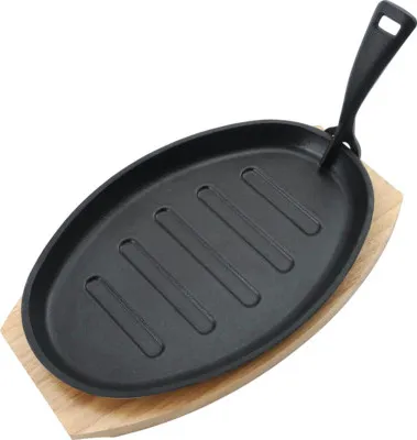 Produktbild von TENNEKER Grillpfanne aus Gusseisen oval