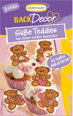 Produktbild von Schokoladendeko Bär, 8 Stück
