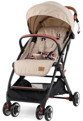 Immagine prodotto di Passeggino per bambini con schienale reclinabile, modello BC10282BE, dimensioni 53 x 88 x 97 cm, color beige