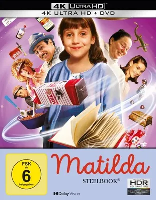Produktbild von Matilda (Limitiertes Steelbook, 4K-UHD+DVD)