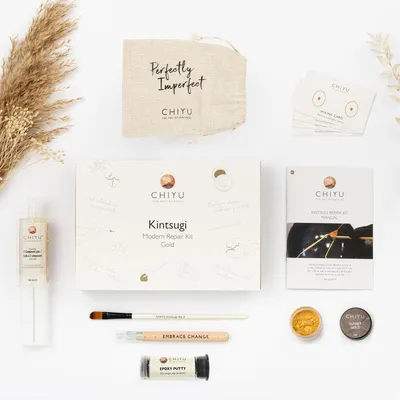 Kintsugi Reparatieset Gold – Goldkleber, spülmaschinenfest