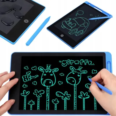 Zdjęcie produktu dla Mini Tablet Graficzny z Rysikiem Dla Dzieci Znikopis TSG-477 LCD do pisania