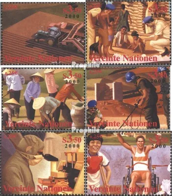Produktbild von Briefmarken UNO - Wien 2000 Mi 311-316 (kompl.Ausg.) gestempelt Umweltkonferenz