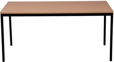 Produktbild von Gürkan Mehrzwecktisch buche rechteckig, Vierkantrohr schwarz, 200,0 x 100,0 x 75,0 cm