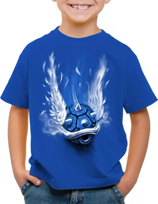 Produktbild von style3 Blauer Panzer T-Shirt Kinder kart videospiel konsole
