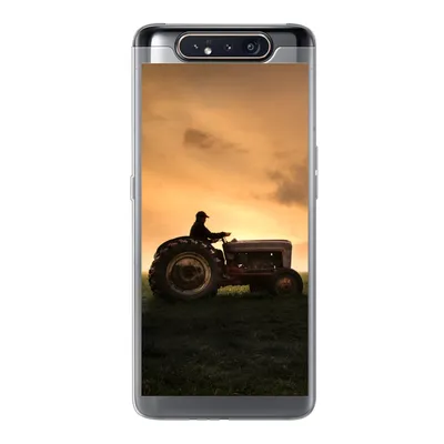 Produktbild von MuchoWow® Handyhülle Schutzhülle Hülle für Samsung Galaxy A80 Traktor - Landwirt - Nebel Silikon Softcase Handy Hülle - Schutzdeckel