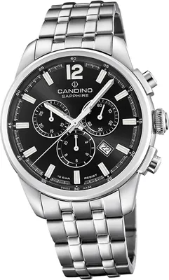 Produktbild von Candino Edelstahl Herren Uhr Chronograph Sport Armbanduhr silber Sport D2UC4744/6