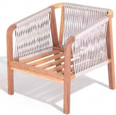 Produktbild von Outdoor Sessel Naturholzstuhl Stuhl Möbel Garten  Sessel Relax Balkon Stühle