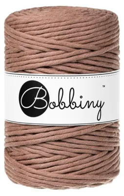 Produktbild von BOBBINY 5 mm Makramee Garn Regular 100 m, Farbe:Mocha Mousse