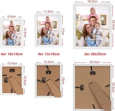 Produktbild von Famanu Fotoliste Collage - Set mit 10 Rahmen in Weiß