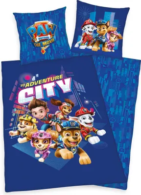 Immagine prodotto di Set di biancheria da letto Paw Patrol City 2 pz.135 x 200 cm 80 x 80 cm
