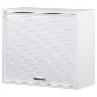 Produktbild von SIMMOB Küchenschrank Schrank Oberschrank Hängeschrank Rollladentür H. 53,6 cm, Farbe:Weiß