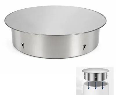 Schornsteindekel 125 mm – Rohrkappe aus Edelstahl