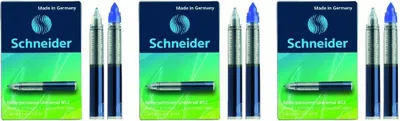 Produktbild von Schneider Rollerpatronen Universal - 3er-Set blau