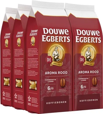 Produktbild von Douwe Egberts Aroma Rood Kaffeebohnen – 6 x 500 Gramm