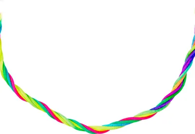 Immagine prodotto di Collana da discoteca al neon arcobaleno anni '80 '90