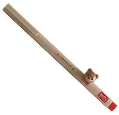Immagine prodotto di Lovely Friends - Penna A Gel Con Decorazione Animale - Orsacchio - 0,5 Mm - Inchiostro Rosso