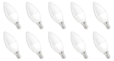 Produktbild von Spectrum E14 LED Kerzenlampe 4W 340lm 6000K Kaltweiß 230V 10 Stück
