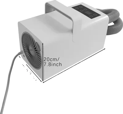 Obrázok produktu pre Fén na vlasy pre domáce zvieratá, nastaviteľná teplota, 7 nastavení rýchlosti vetra, výkon 2200 W, ŠEDÝ