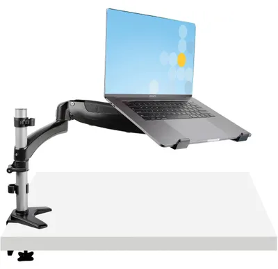 Obrázek produktu pro Držák na notebook a monitor pro stůl, pro monitory do 34 palců, nosnost 8 kg, kompatibilní s VESA