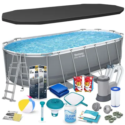 Produktbild von Rahmen-Gartenpool 549 x 274 x 122 cm 17-in-1 Bestway 56710