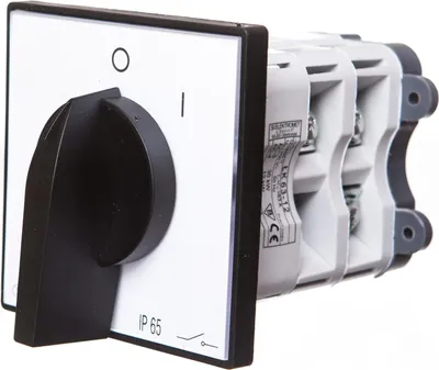 Obrázok produktu pre Vačkový spínač 0-1 3P 63A IP65 ŁK 63-12 s doskou 926312