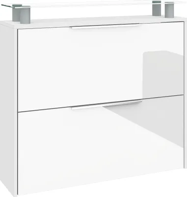 Produktbild von Hängeschuhschrank "Rena" weiß-glänzend