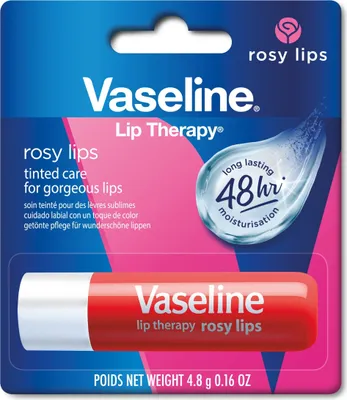 Produktbild von Vaseline Lip Therapy Rosy, Getönter Lippenbalsam, Lippenstift mit Mandel und Rosenöl (Rosy (1 Stück))