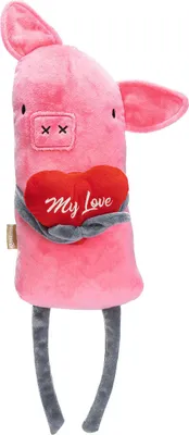 Produktbild von Beeztees Hundespielzeug Liebesschweinchen aus Plüsch pink