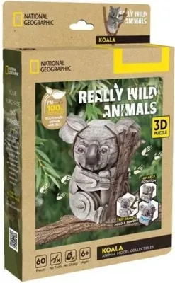 Zdjęcie produktu dla Puzzle 3D National Geographic Koala 60el - Cubic Fun