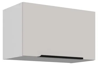 Produktbild von Küchen Kurzhängeschrank 60 cm COMO Kaschmir beige matt + Weiß matt Küche Küchenzeile Küchenblock Einbauküche