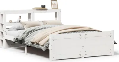 Obrázok produktu pre vidaXL Rám postele s čelom bez matraca Biely 140x190 cm
