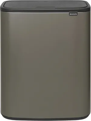 Obrázek produktu pro Brabantia Bo Touch Bin, 60 l, Obdélníkový, Plast, Černá, Platinová, Plast, 545 mm