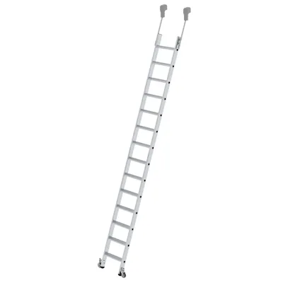 Produktbild von MUNK Aluminium-Regalleiter fahrbar 14 Stufen
