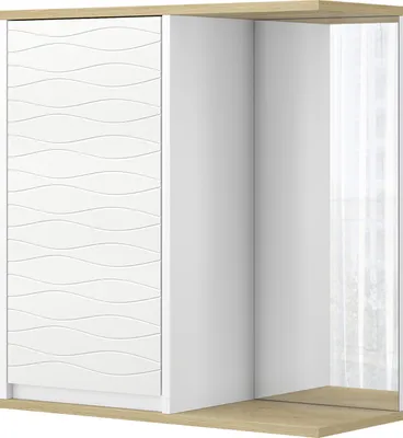 Obrázek produktu pro Koupelnová skříňka se zrcadlem Vicco Livia Bílá 60 x 63 cm se zrcadlem, Model 50142
