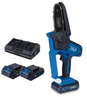 Produktbild von Akku-Gartensäge SCHEPPACH C-PS100-X, SET S, 2 x 20V IXES Akku 2 Ah, Doppel-Ladegerät