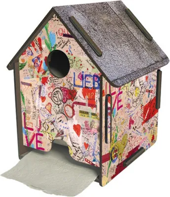 Produktbild von Toilettenpapierspender Haus Graffiti