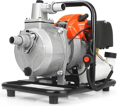 Produktbild von Benzin Wasserpumpe 1''  5,2 PS Gartenpumpe 2-Takt Motorpumpe Teichpumpe Pumpe
